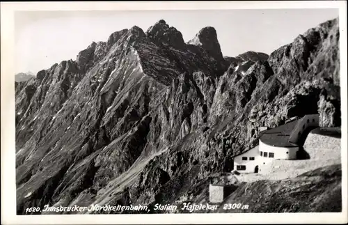 Ak Innsbruck Tirol, Nordkeltenbahn, Station Hafelekar