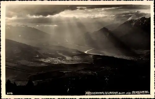 Ak Innsbruck Tirol, Patscherkofelseilbahn, Blick vom Berghotel