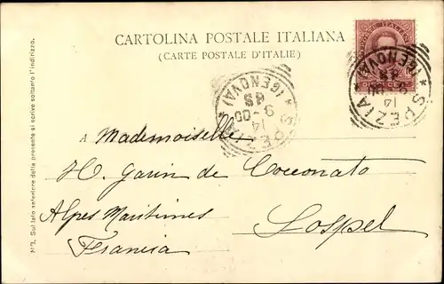 Ak Giuramento di SM Vittorio Emanuele III, Re d'Italia, Agosto 1900