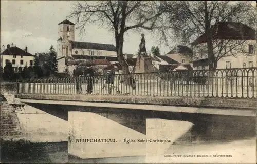 Ak Neufchâteau Lothringen Vogesen, Eglise Saint Christophe