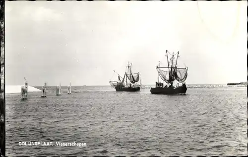 Ak Colijnsplaat Zeeland, Fischerboote