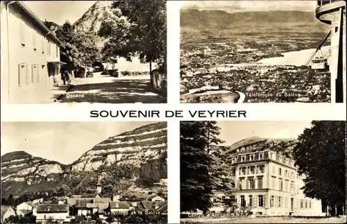 Ak Veyrier du Lac Haute Savoie, Gesamtansicht, Zoll, Aufnahmezentrum