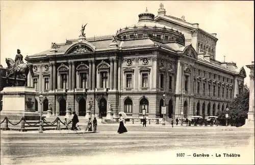 Ak Genève Genf Schweiz, Theater