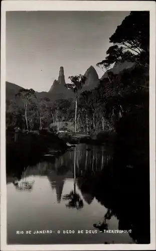 Ak Rio de Janeiro Brasilien, o dedo de deus, Theresopolis