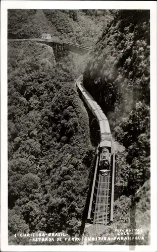Ak Curitiba Brasilien, Estrada de ferro Curitiba, Paranagua