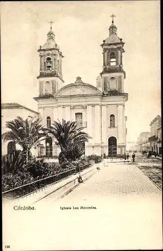 Ak Córdoba Argentinien, Iglesia Las Mercedes