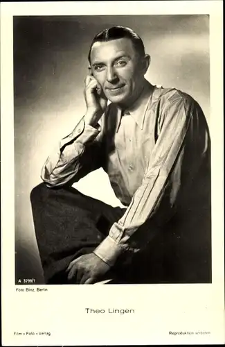Ak Schauspieler Theo Lingen, Portrait