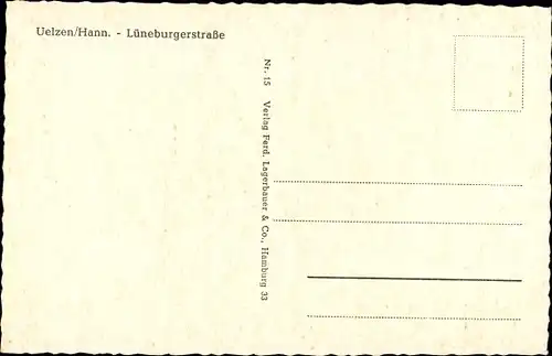 Ak Uelzen in Niedersachsen, Lüneburgerstraße