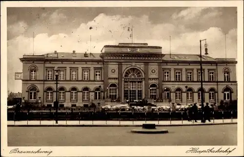 Ak Braunschweig in Niedersachsen, Hauptbahnhof