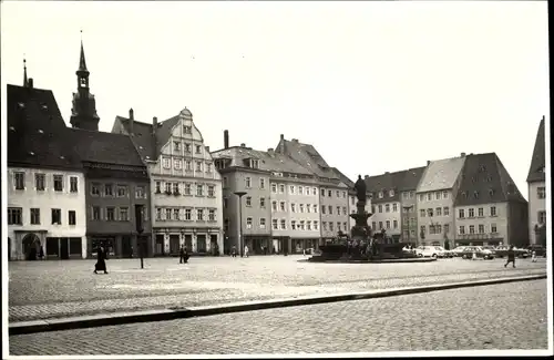 Foto Ak Freiberg in Sachsen, Platz, Denkmal