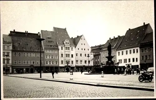 Foto Ak Freiberg in Sachsen, Platz, Denkmal