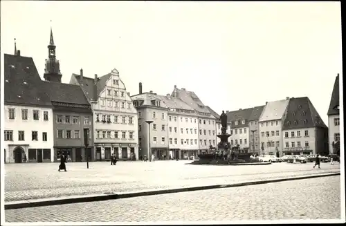 Foto Ak Freiberg in Sachsen, Platz, Denkmal