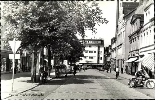 Ak Peine in Niedersachsen, Bahnhofstraße