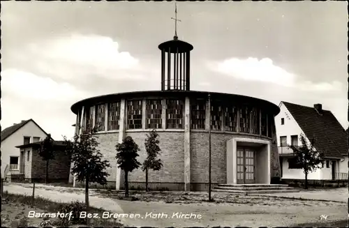 Ak Barnstorf in Niedersachsen, Kath. Kirche