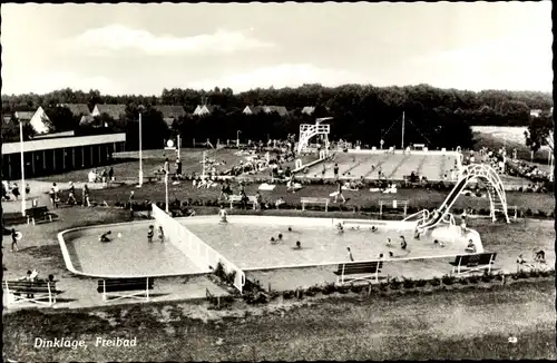 Ak Dinklage in Niedersachsen, Partie im Freibad