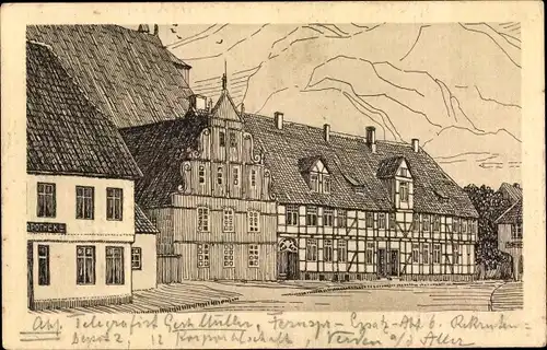 Künstler Ak Verden an der Aller, Lugenstein