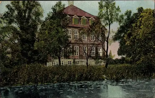 Ak Schönebeck Vegesack Bremen, Blick zum Schloss