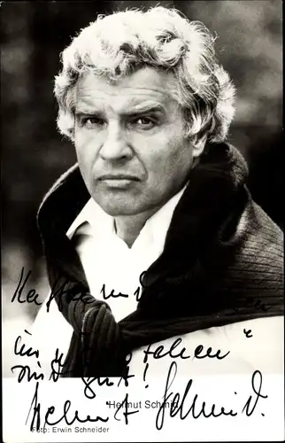 Ak Schauspieler Helmut Schmid, Portrait, Autogramm