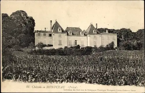 Ak Montceau les Mines Saône et Loire, Schloss, Prisse