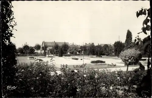 Ak Montceau les Mines Saône et Loire, Der öffentliche Garten Petit-Bois