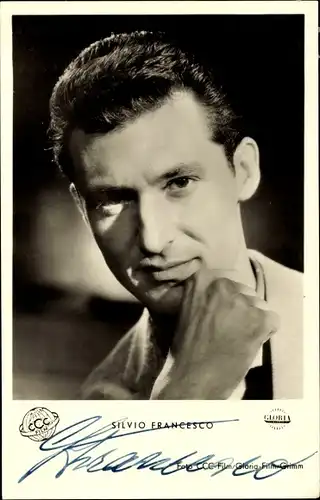 Ak Sänger und Schauspieler Silvio Francesco, Portrait, Autogramm