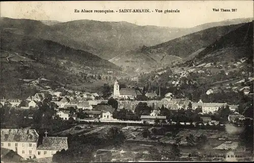 Ak Saint Amarin Haut Rhin, Gesamtansicht