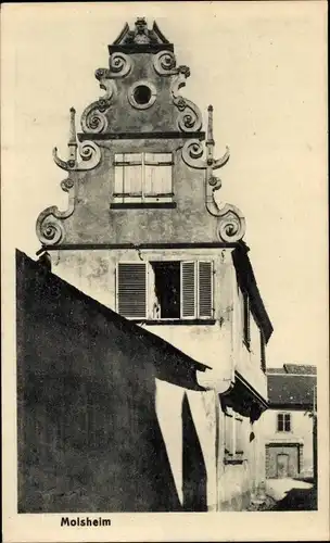 Ak Molsheim Alsace Bas Rhin, Giebelhaus