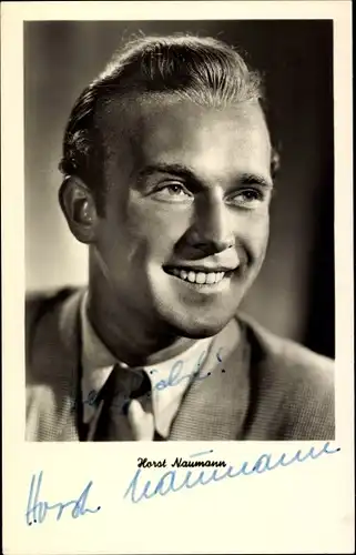 Ak Schauspieler Horst Naumann, Portrait, Autogramm