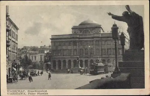 Ak Warszawa Warschau Polen, Staschizpalast