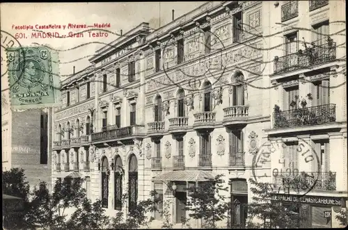 Ak Madrid Spanien, Gran Teatro