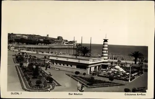 Ak Gijón Asturien Spanien, Bar Nautico