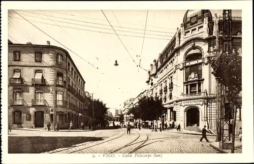 Ak Vigo Galicien Spanien, Calle Pelicarpo Sanz