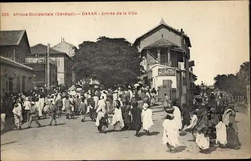 AK Dakar Senegal, Westafrika, Eingang zur Stadt