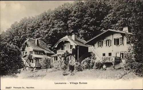Ak Lausanne Kanton Waadt, Schweizer Dorf