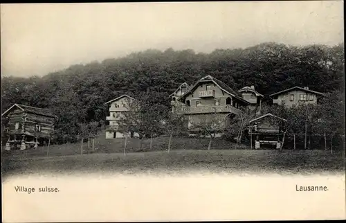 Ak Lausanne Kanton Waadt, Schweizer Dorf