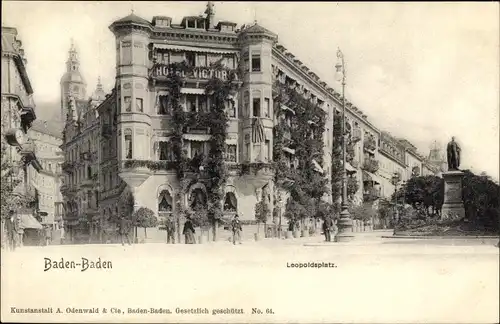 Ak Baden Baden am Schwarzwald, Leopoldsplatz