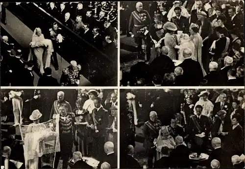 Ak Prinzessin Juliana der Niederlande, Prinz Bernhard, Taufe Prinzessin Beatrix 1938, Den Haag