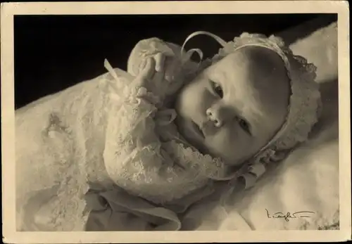 Ak Prinzessin Beatrix der Niederlande als Baby, 1938