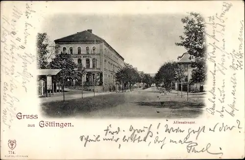 Ak Göttingen in Niedersachsen, Alleestraße