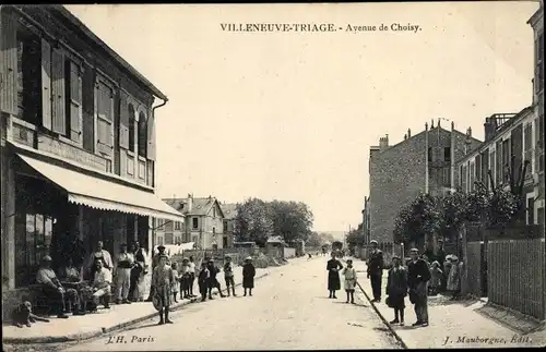 Ak Villeneuve Triage Val de Marne, Avenue de Choisy