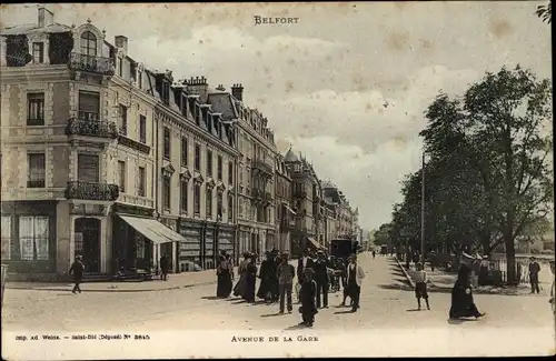 Ak Belfort Territoire de Belfort, Avenue de la Gare