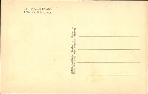 Ak Natitingou Benin, L'Ecole Regionale