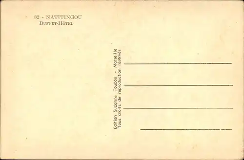 Ak Natitingou Dahomey Benin, Buffet-Hotel