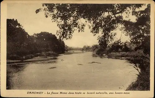 Ak Dahomey Benin, Der Mono River in seiner ganzen natürlichen Schönheit