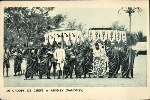 Ak Abomey Dahomey Benin, Un Groupe de Chefs