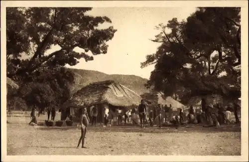 Ak Tanguiéta Benin, Marktansicht