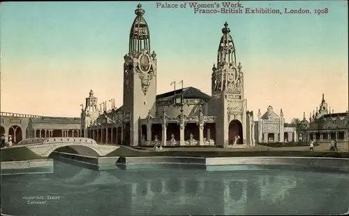 PC London City England, Palace of Women's Work, Franco-British Exhibition 1908
