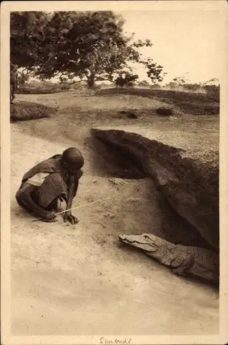 Ak Sinendé Benin Dahomey, Le Caiman Fetiche