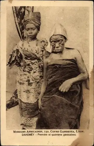 Ak Dahomey Benin, Missions Africaines, Premiere et quatrieme generations