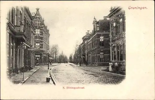 Ak Groningen Niederlande, N. Ebbingestraat